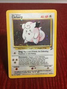 Clefairy 6/130 Base Set 2 Holo Rare ポケモン Card (Great Looking Card) 海外 即決