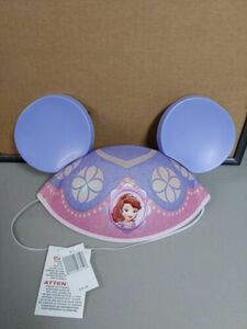 DISNEY PARKS SOFIA THE FIRST MICKEY MOUSE EARS HAT NEW WITH TAGS 海外 即決