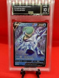 2021 ポケモン Sword and Shield Ice Rider Calyrex V #45 Chilling Reign Gem Mint 10 海外 即決