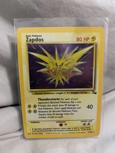 ポケモン TCG Zapdos Fossil 15 Holo Unlimited Holo Rare 海外 即決