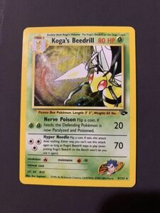 ポケモン TCG Koga's Beedrill Gym Challenge 9 Holo Unlimited Holo Rare 海外 即決