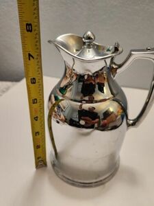 STANLEY " It will not break." Landers Frary & Clark Chrome Insulated Pitcher 海外 即決