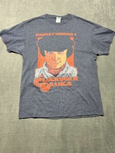 VTG A Clockwork Orange Alex DeLarge T-Shirt Blue Stanley Kubrick’s Size L 海外 即決