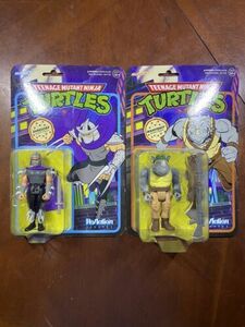 TMNT Teenage Mutant Ninja Turtles Super 7 ReAction Figure (cartoon). Wave 2. 海外 即決