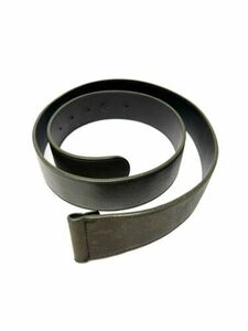 YVES SAINT LAURENT MENS OLIVE LEATHER BELT, NO BUCKLE, SIZE 40.5 MADE IN ITALY 海外 即決