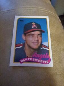 1989 Topps Dante Bichette Rookie California Angels #761 海外 即決