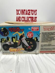 Vintage 1990 Dick Tracy Power Cycle Playskool Ride-On Big Wheel New LOOK! 海外 即決
