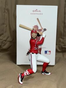 2018 Hallmark Keepsake Ornament Bryce Harper Washington Nationals MLB Baseball 海外 即決