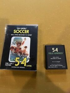 Soccer Atari 2600 Sears Tele-Games - Cartridge And Box. 海外 即決