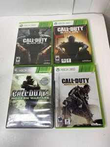 Call Duty XBox 360 Game Bundle Lot of 4 Advanced/Modern Warfare Black Ops/III 海外 即決