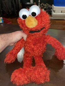 Sesame Street ELMO Play All Day Plush Hasbro Talking 18” Elmo Toy Tested Working 海外 即決