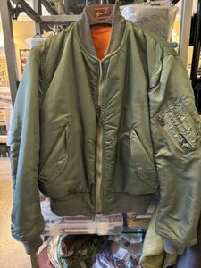 USAF MA-1 Flyer’s Jacket 1972 70s Vintage Military Vietnam Skyline Bomber Medium 海外 即決