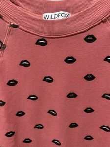 Wildfox Made In Los Angeles Lips Kisses Sweatshirt Women’s Medium 海外 即決