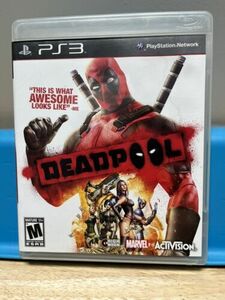 PS3 Deadpool (Sony PlayStation 3, 2013) with insert Video Game 海外 即決