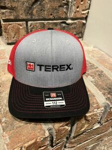 Terex Cranes Logo Trucker Hat Cap Adjustable Richardson 112 Original 海外 即決