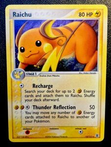 Japanese Raichu 12/112 NM Holo Rare 2004 Fire Red Leaf Green ポケモン Card! 海外 即決