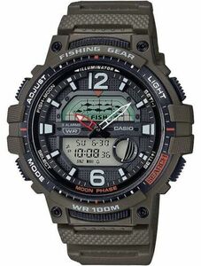 * Casio Men's Fishing Gear 10 Year Battery Military Green Watch WSC-1250H-1AVCF 海外 即決