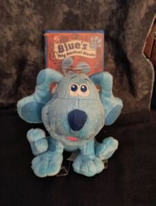 Blues Clues and You 6" Blue Plush Puppy & Blues Big Musical Movie VHS 海外 即決