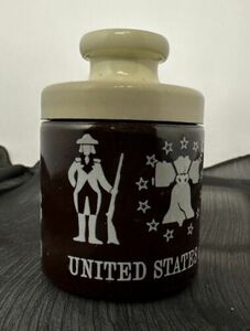 VINTAGE 1976 Mr Mustard Bicentennial Glass Jar 海外 即決