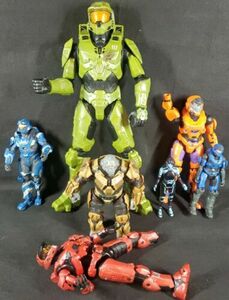 Mixed Halo Reach War Chieftain Brute Spartan Blue Red Green Parts Lot Loose 海外 即決