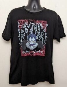 Shonen Jump Death Note Ryuk Ripple Junction Anime Black T Shirt Mens L Rare 海外 即決