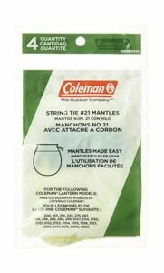 13x Coleman String tie Lantern Mantle #21 - 4 Packs (52 total) 海外 即決