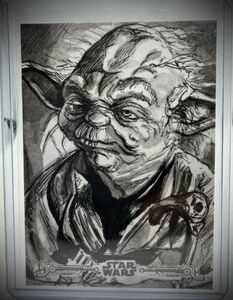 2019 Topps Star Wars Empire Strikes Back Black & White Lee Lightfoot Sketch 1/1 海外 即決