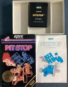 PIT STOP - Coleco Vision - Original Box, Instructions Manual, and Cartridge 海外 即決