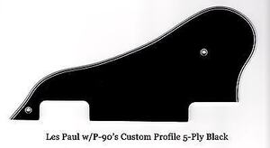 Les Paul LP Studio Custom W/P-90's BWBWB Pickguard for Gibson Epiphone Project 海外 即決
