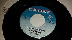 ETTA JAMES Losers Weepers / Weepers CADET 5676 ソウル 45 バイナル 7" RECORD 海外 即決