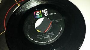 RAY CHARLES Tiレッド / Of My Tears / What Am I Living For ABC TRC 11317インチ ソウル 45 VINYL 海外 即決