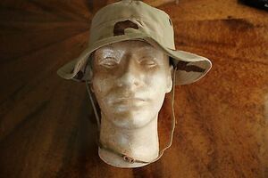 USMC MARINE CORPS DESERT BDU RIPSTOP CAMO COMBAT FLOPPY HAT BOONIE CAP SZ 7 3/4 海外 即決