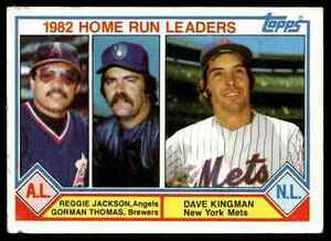 1983 Topps Reggie Jackson/Gorman Thomas/Dave Kingman California Angels/Milwaukee 海外 即決