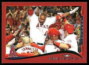 Howie Kendrick Los Angeles Angels 2014 Topps Target Red #185 海外 即決