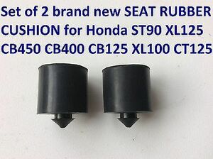 Set of 2 SEAT RUBBER CUSHION for Honda XL125 CB450 CB400 CB125 XL100 CT125 ST90 海外 即決