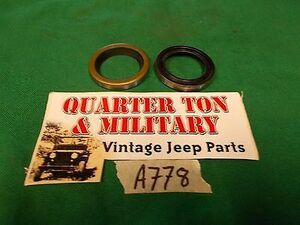 Outer Axle Seals pair Dana 25 front A-778 Fits Willys MB Ford GPW jeep 海外 即決