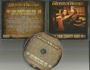 GRETCHEN WILSON I got your Country Right here PROMO CD Single w/ PRINTED LYRICS 海外 即決