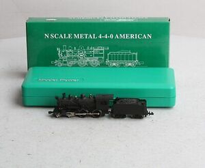 Model Power 7620 N Scale Metal 4-4-0 American Undecorated Steam Locomotive/Box 海外 即決