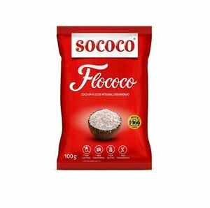 Sococo Flococo Coco em flocos integral desidratado 100g 海外 即決