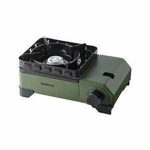 Iwatani Tough Maru Jr. Cassette Stove, Made in Japan, Dutch Oven Safe, Olive 海外 即決