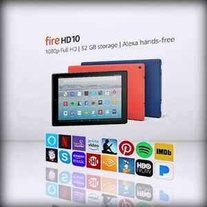 Fire HD + 10 Tablet with Alexa Hands-Free, 10.1´´ 1080p Full HD Display, 32 Blac 海外 即決