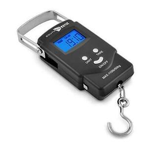 Digital Hanging Fishing Scale and Tape Measure with Backlit LCD Display, 海外 即決