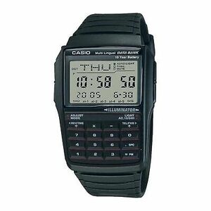 Casio Men's DBC32-1A Data Bank Black Digital Watch, White 海外 即決