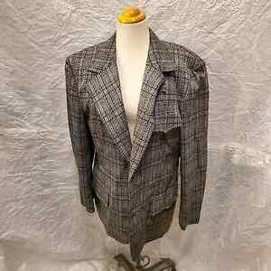 Shepherd-Scott Chicago Men's Gray Houndstooth Pattern Blazer 海外 即決