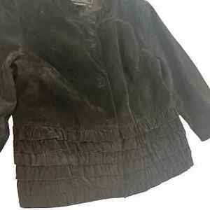 Terry Lewis Classic Luxuries 100% Leather Blazer Jacket Mens M Office Church 海外 即決