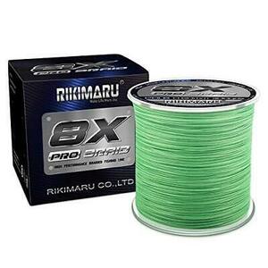 RIKIMARU Braid Pro 8X (Fluo-Green, 170LB(0.60mm)-300Yds) 海外 即決