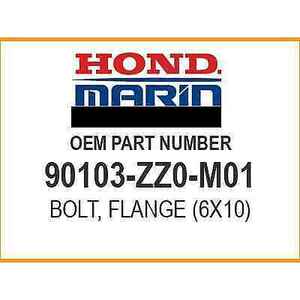Honda BOLT, FLANGE (6X10) 90103-ZZ0-M01 OEM NEW 海外 即決