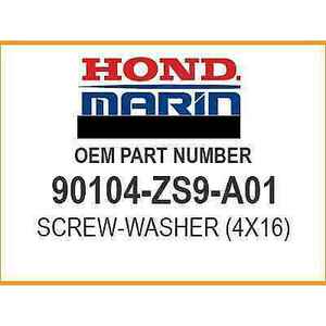 Honda SCREW-WASHER (4X16) 90104-ZS9-A01 OEM NEW 海外 即決