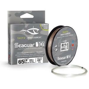 Seaguar 65TCX300 101 TactX Braid w/ Fluoro Leader 300 yard 65lb 海外 即決