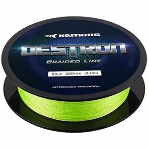 New KastKing Destron Braided Fishing Line, 150 yds-8lb-0.13mm Grass Green 海外 即決